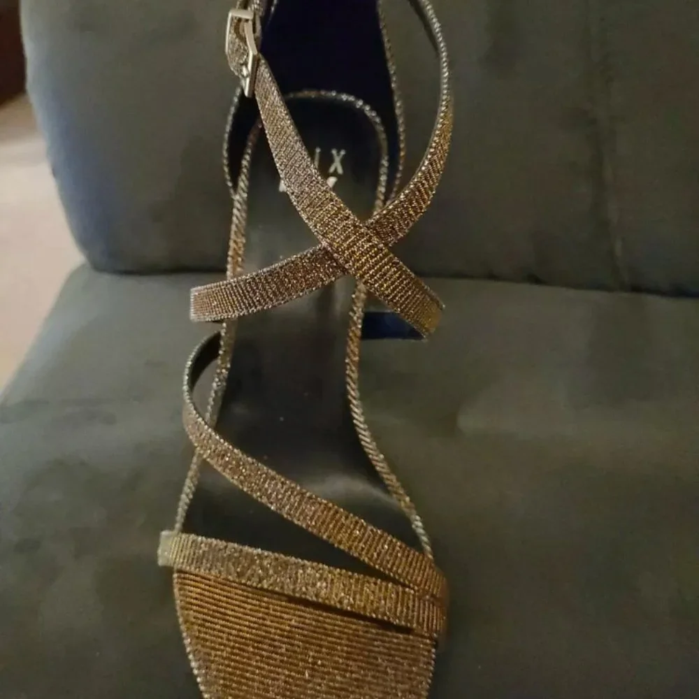 NIB Mix No. 6 Mardelle Topaze Shimmer Sandals 8M